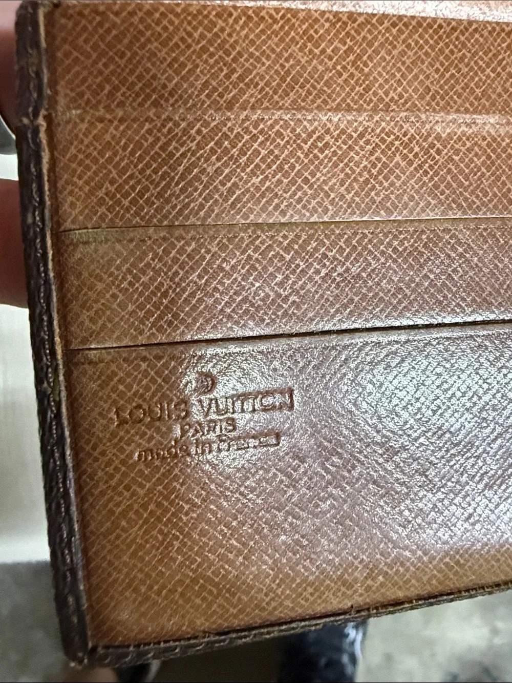 Louis Vuitton Monogram Card Holder Wallet - Brown/Gold Monogram-1985 Vintage